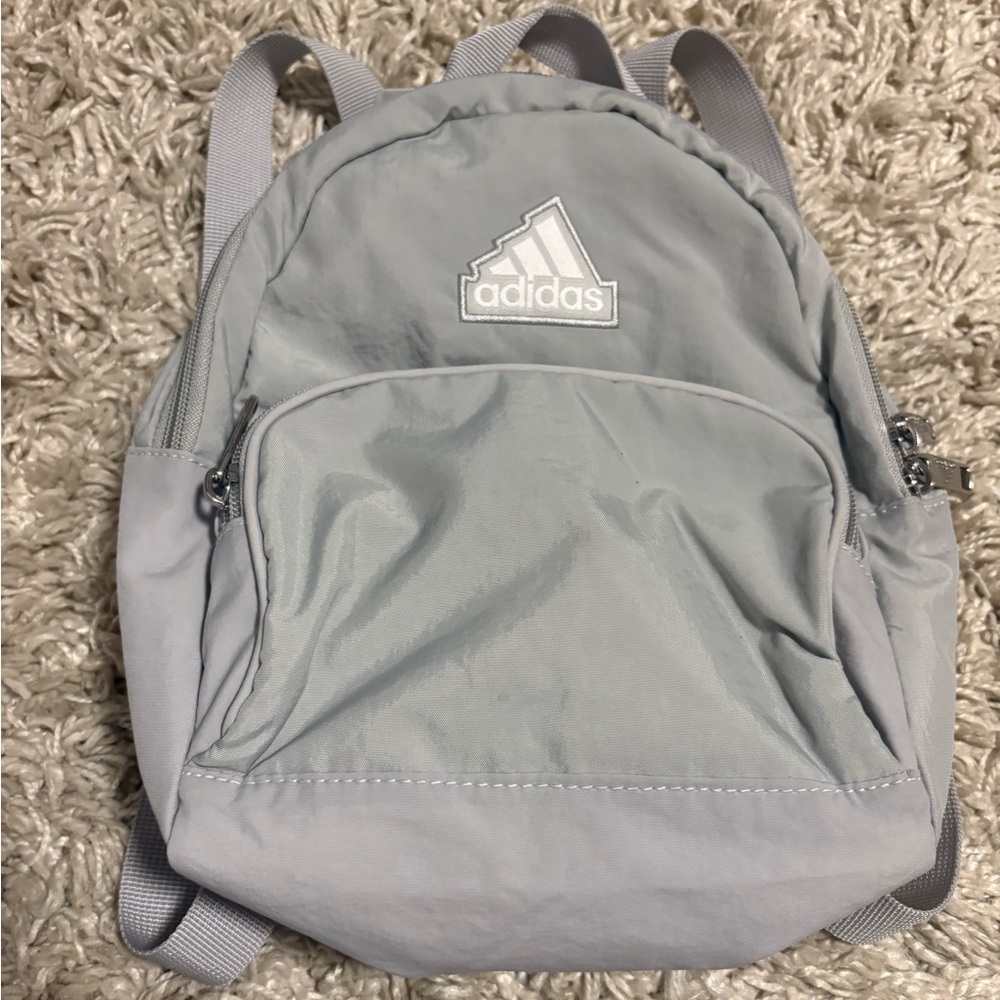 Adidas Light Gray Men's Mini-Backpack, good condition